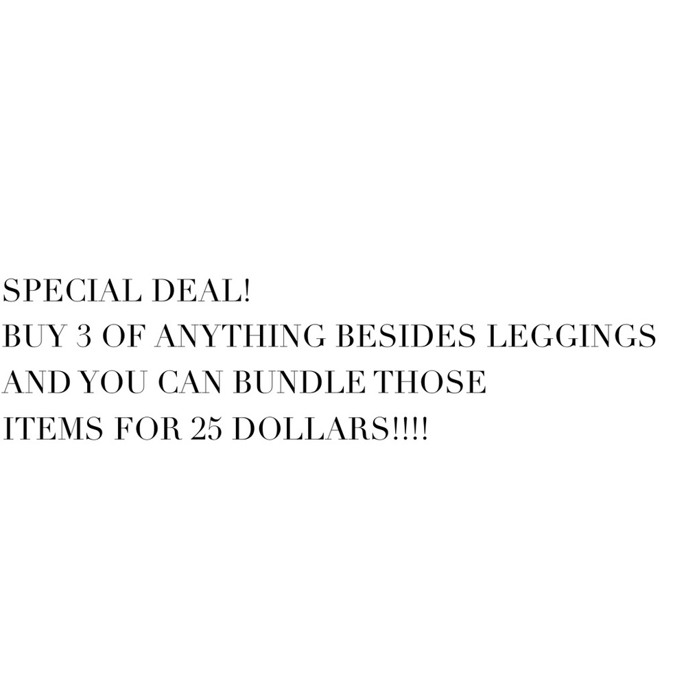 Bundle offer***UPDATED***** to include leggings!